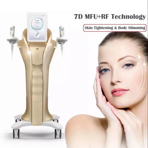Poderoso poderoso novo hifu double ouro mfu rf sd focado na máquina de elevação de pele de ultrassom