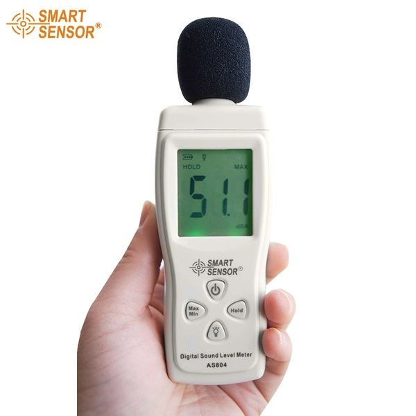 AS804 30-130dB Digitaler Schallpegelmesser Noise DB Meter Tester in Dezibel LCD Display Mini Noise Sound Meter Tester