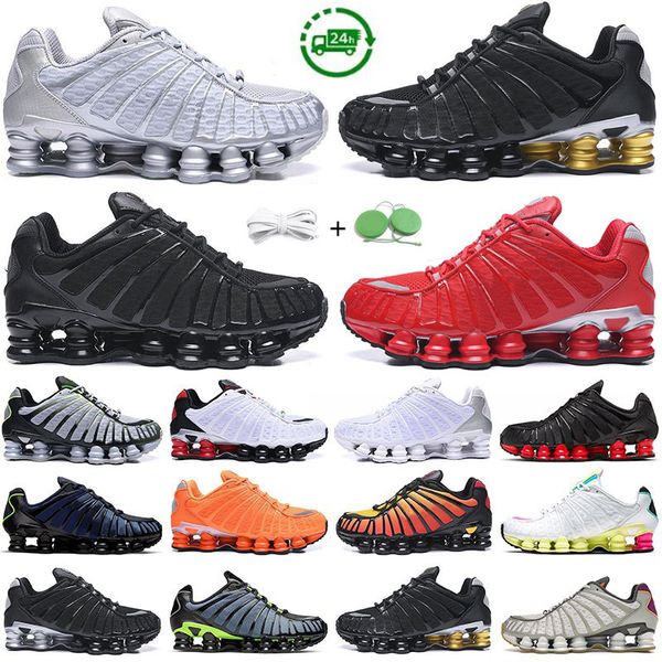 2024 TL Homens Correndo Tênis TLS Designer Sneaker Triplo Preto Velocidade Vermelho Prata Racer Bule Branco Metálico Lobo Cinza Limão Aumentando Mens Treinadores Esportes Sapatilhas 40-46