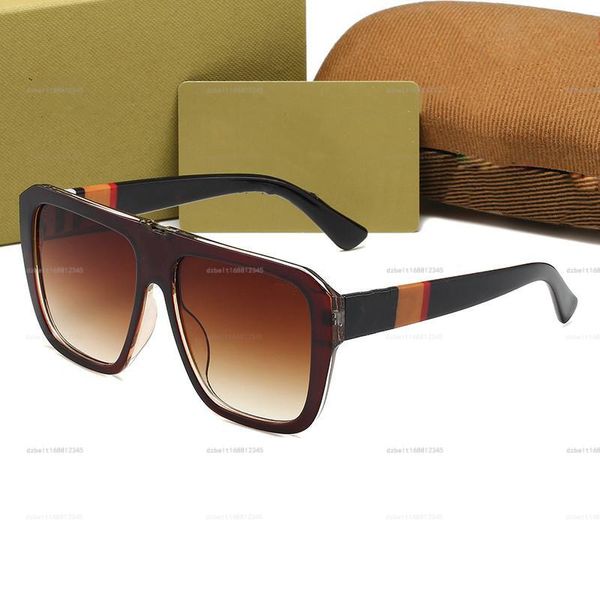 Occhiali da sole di lusso per occhiali costieri in stile britannico per donna uomo nuovi stili di design occhiali da sole quadrati squisiti occhiali da vista alla moda occhiali da vista