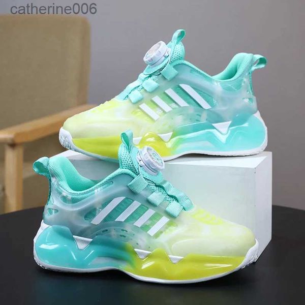 Turnschuhe 2023 Neue Kinder Schuhe Mode Gradienten Turnschuhe für Jungen Casual Sport Schuhe Atmungsaktive Kinder Laufschuhe Baby Mädchen TennisL231106