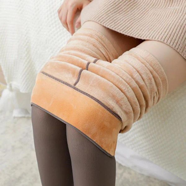 Kadın Çoraplar 220g Kış Seksi Taytlar Sıcak Kalın Külotlu çorap Yarı Yolcu Çoraplar Kadın Termal Elastikiyet Külotu