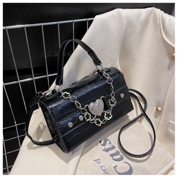 Вечерние сумки Harajuku Gothic Sweamc Bag Woman Metal Punk Moto Biker Style женские сумочки Cross Pay Clip Rabbit Dark Messenger Bag 230404