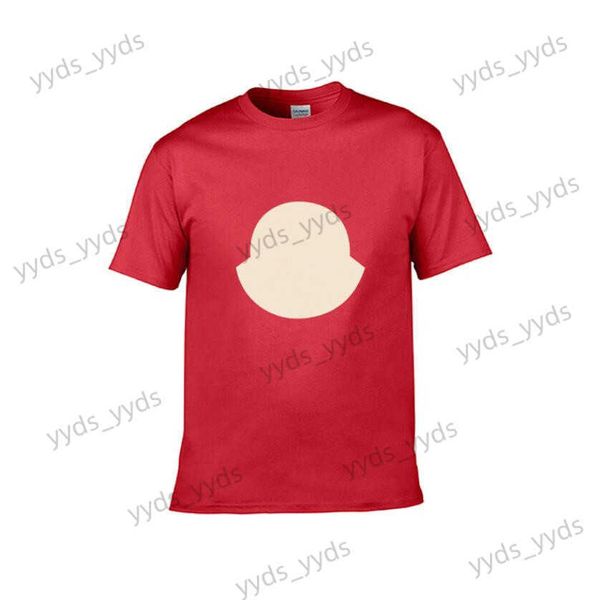 Camisetas masculinas famosas polos masculinos de alta qualidade de algodão redondo pescoço masculino letras de moda impressa no verão casual casal mangas curtas t230406