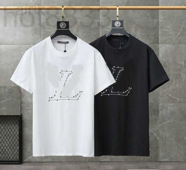 Camisetas masculinas Designer de verão Europa Europa Paris American Star Fashion Coats Mens Camiseta cetim 100% algodão Casual Homens homem preto branco M-xxl963 E8i9