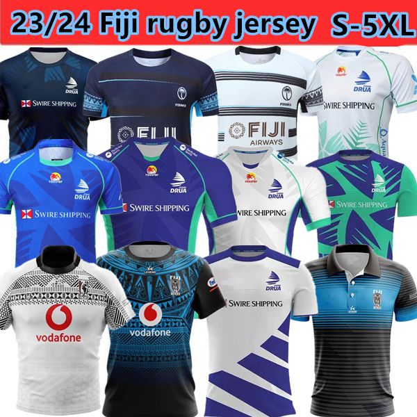 2022 2023 Fiji Druya Airlines Rugby Jersey New Adult Home and Away 22 23 Flying Fijian Rugby Maglie Canotta Set Maillot Camiseta MagliaTop S-5XL