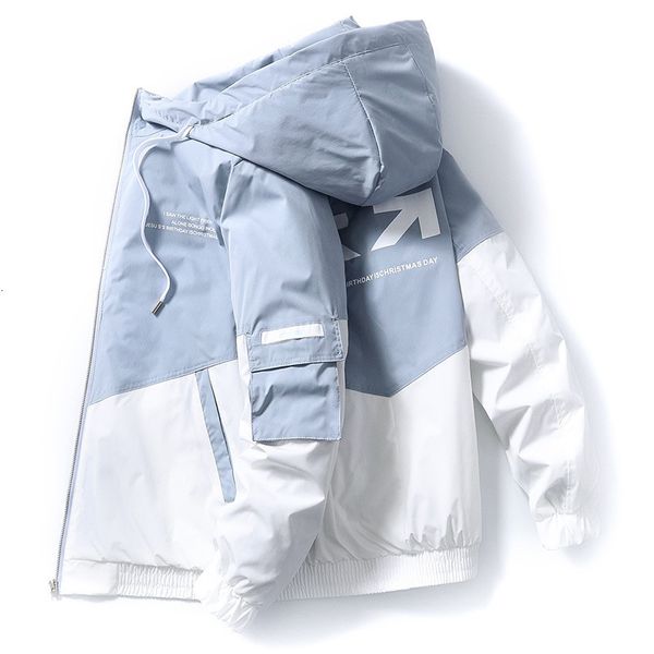 Мужские куртки Prowow Spring и осенняя одежда Мужская куртка размером 3xl Outdoor Hooded Cool Ultra Thin Parka Men's Made Print Print 230406