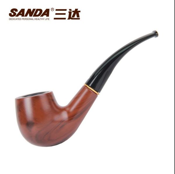 2023 Tubos de fumantes Pipes duráveis ​​clássicos práticos SD-106 Pipe Goma Goma de madeira Pote de ferro pequeno Tipo de limpeza Ferramentas para fumantes