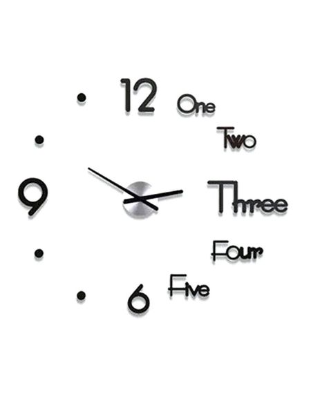 Relógios de parede Relógio 3D Design moderno acrílico grande relógio vintage Great adesivo para decoração da sala de estar da cozinha em casa