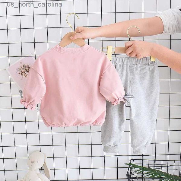 Set di abbigliamento 2 pezzi Vestiti per ragazze del bambino Primavera Autunno Neonate Set di vestiti Tuta per bambini Per ragazza Vestito Abbigliamento per bambini 1 2 anni R231106