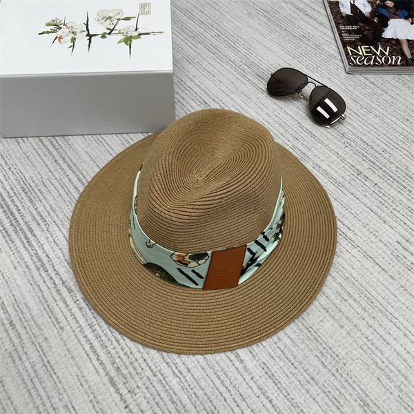 Erkekler Deigners Buck Hats Kadın Moda Sıradan Hasır Şapka Lüks Markaları Mektuplar Baskılar Kapı Yaz Plajı Tatil Güneşlik Sunhat