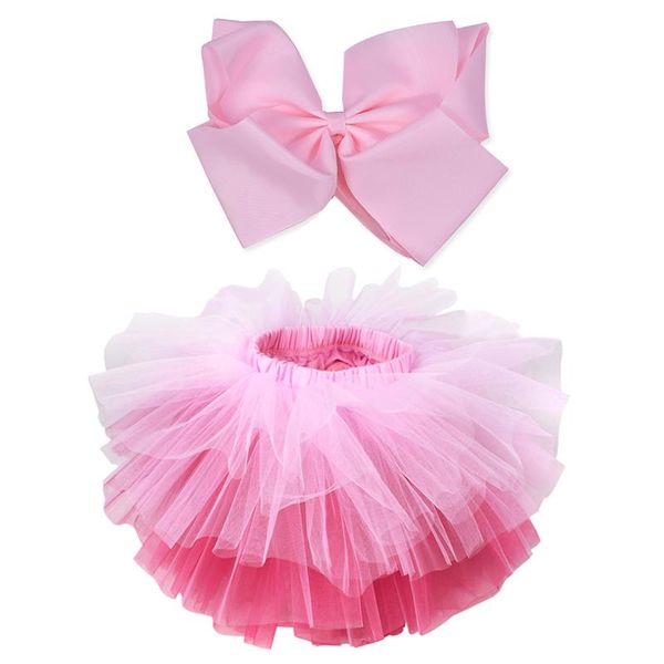 Saias 2023 garotas Tutu saia 2pcs Super fofas pettiskirt 6 camadas Tulle Princess Ballet Dançando Fantas