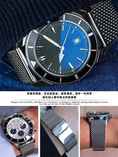 2023 U1 Top AAA Роскошные часы Superocean Heritage, 44 мм, стальной ремень B20, автоматический механический механизм, полностью рабочие, высококачественные мужские наручные часы wa CmnX, водонепроницаемый люкс DE