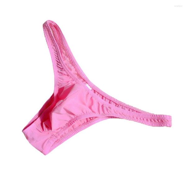 Breta di biancheria intima sexy maschile da uomo slipsplecspast bouch seta di ghiaccio scivolano mutandine da femminuccia maglia in risalto traspirato a bassa ascesa uomini bikini cukini cukini