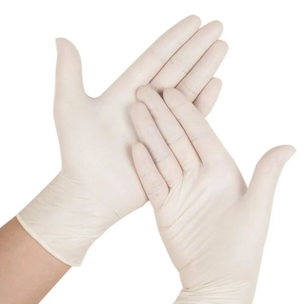 Топ 100 шт. одноразовые латексные перчатки ПВХ перчатки для мытья посуды кухонные латексные резиновые садовые перчатки XL/L/M/S универсальные для уборки дома
