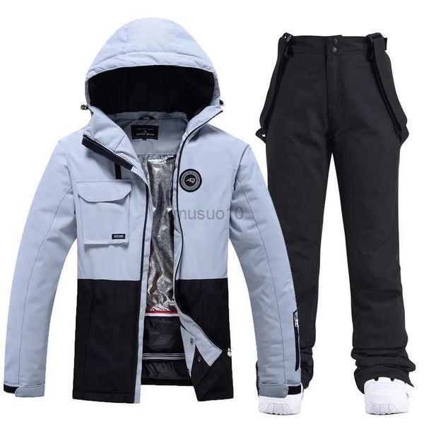 Altri articoli sportivi Doppia fila di cerniera stile ragazza tuta da neve sul ghiaccio abbigliamento snowboard set abbigliamento invernale costume impermeabile giacca da sci + pantaloni donna HKD231106