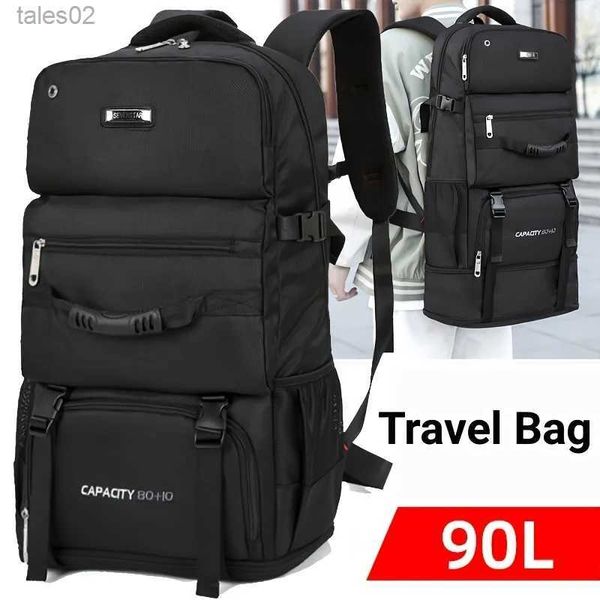 Pacotes de mochila 90L 80L Bolsa de viagem Mochila de escalada de grande capacidade Homens Mulheres Sacos de bagagem de acampamento ao ar livre Mochila de trekking Pacote de caminhada XA302 + A YQ231106