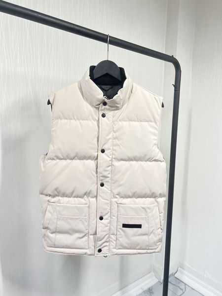 Gilet autunno inverno high street gilet uomo donna lettera Gilet stampato geometrico moda uomo piumino donna gilet piuma materiale imbottito taglia s-xl nero bianco