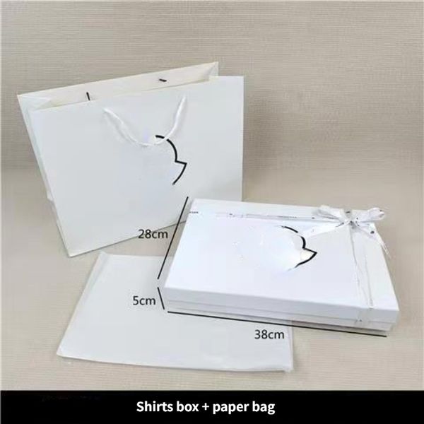 Designer-Geschenkverpackungen M Shirts Hoodies Geschenkbox Verpackungsbox Papiertüten Band Seidenpapier Pxx