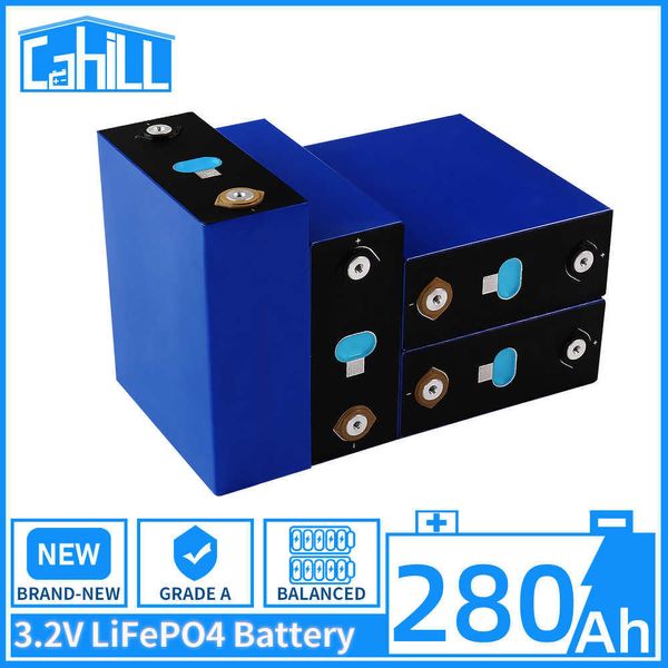 LifePo4 280ah Recargable Battery 3,2 В класс A Литий -железо фосфат Призматический солнечный батареи для лодок у сети лодки для гольф -тележки