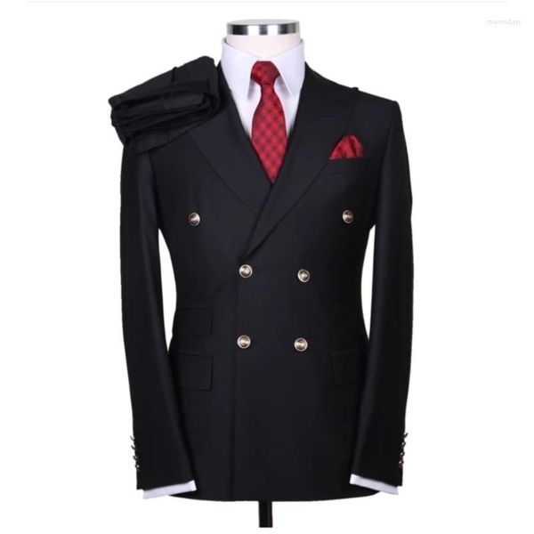 Herrenanzüge MTM Blazer Sets Herrenanzug Kostüm Homme Für Herren Formal Social Set 2 Stück Mantel Hosen Neuestes Design Abendkleid Gentleman Kleidung