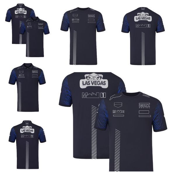 F1 Team 2023 Abbigliamento per piloti T-shirt da corsa in edizione speciale T-shirt POLO da uomo con risvolto taglie forti