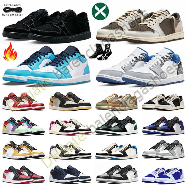 1S Basketbol Ayakkabıları 1 Erkek Kadınlar İçin 1 Düşük OG Sabahlar Boyut 12 Jumpman Yelken Siyah Phantom Ters Mocha Cactus Jack Fragment J1s Trainers Spor