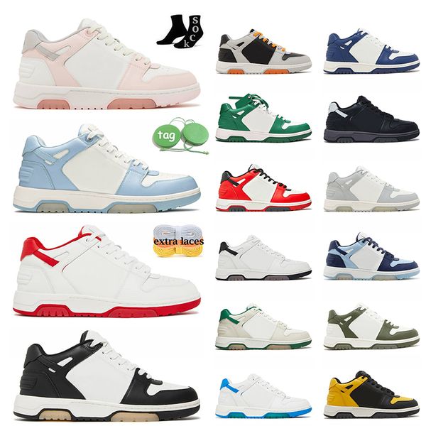 White Low Out Of Office Sneaker Sapatos mulheres Homens Calf Leather Pink Foam Ooo For Walking Tennis OG Lows Panda Runners Platform Trainers