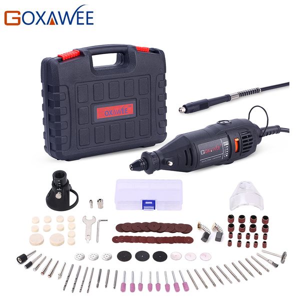 Электрическая буриль Goxawee 110V 220V Power Tools Mini с универсальным ротарием патрона с 0332 мм для DREMEL 3000 4000 230406