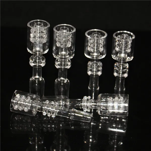 Hookah Diamond Knot Abgeschrägter Rand Quarz Enail Banger 10mm 14mm Männlich Weiblich E Nail Banger Für Glasbongs Silikon Nektarpfeife