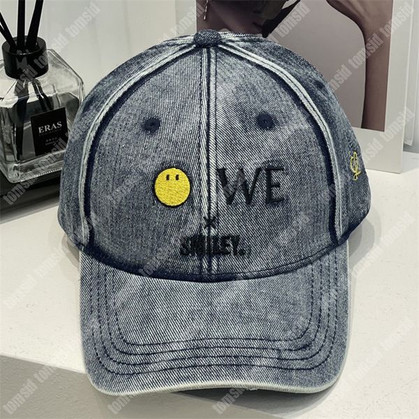 Bonés de bola masculinos de grife unissex moda feminina boné de beisebol de luxo ajustável sorridente casual casquette chapéus ajustados