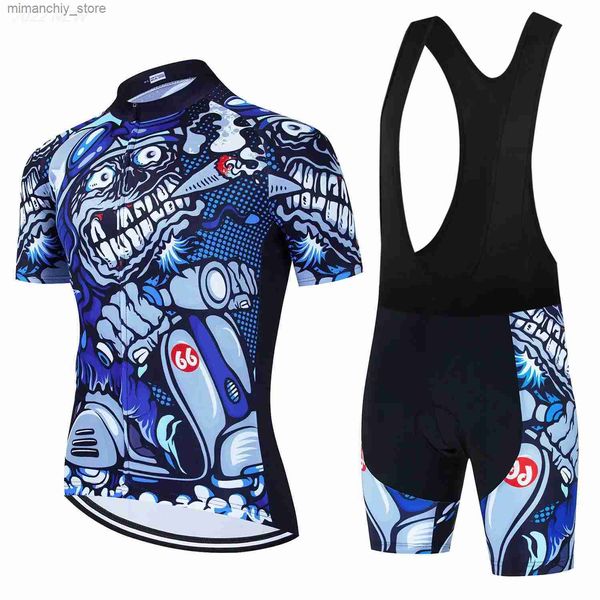 Conjuntos de camisa de ciclismo novo 2023 homens curto seve cyclingjersey conjuntos ropa ciclismo hombre verão roupas ciclismo bib shorts terno mtb bicyc uniforme q231107