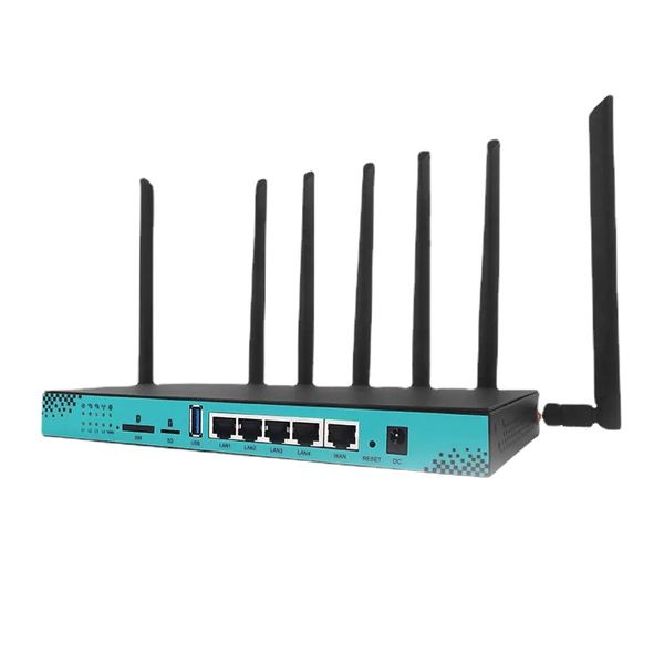 5G Router 4G 1200Mbps Cartão SIM M.2 PCIE Slot LTE Modem 2.4g 5,8 GHz WIFI sem fio 4*LAN GPS OpenWrt 256MB 16MB Flash