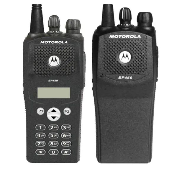 Walkie Talkie Motorola Radio bidirecional com tela ou nenhum análogo 5W 16 canais EP450 para