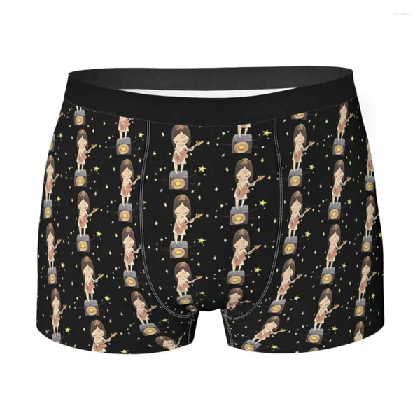 Unterhose Play The Guitar Herren Boxershorts Yoshimoto Nara Atmungsaktive lustige hochwertige Druckshorts Geschenkidee