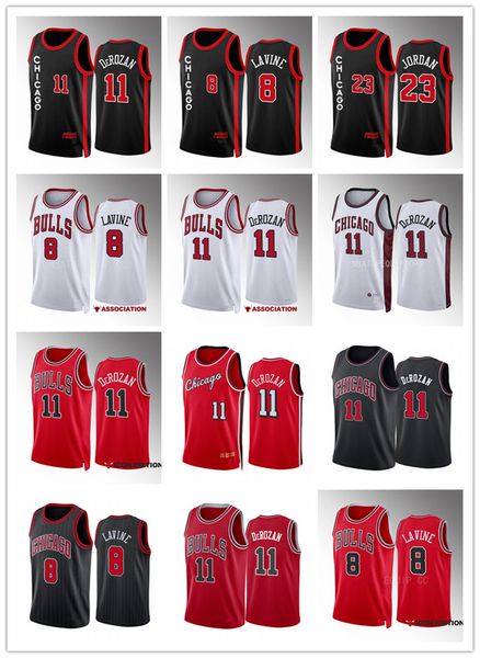 Maglie da basket Zach Lavine Demar Derozan Michael Uomo 2023-24 Maglia City Authentic