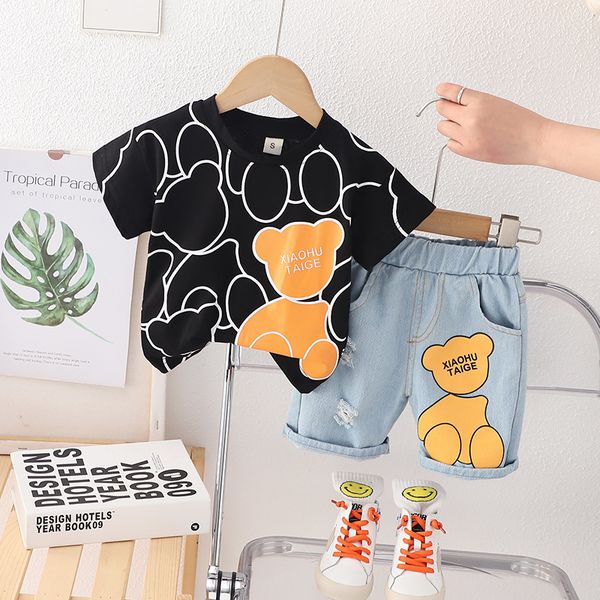 Sommer Kinder Kleidung Baby Jungen Cartoon T -Shirts Shorts 2pcs/Sets Säuglings -Outfit Kinder Kleinkind Casual Clothing Tracksuits