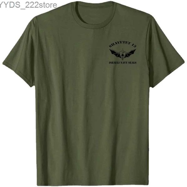 T-shirt da uomo Forze speciali della Marina israeliana Shayetet 13 T-shirt da uomo corta casual 100% cotone Taglia S-3XL YQ231106