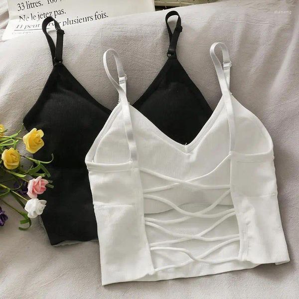 Yoga Outfit Frauen Sport Tops Sexy Tank Top Frauen Gebaut In Bh Einfarbig Camis Für Crop Off Schulter Ärmellose leibchen 2023