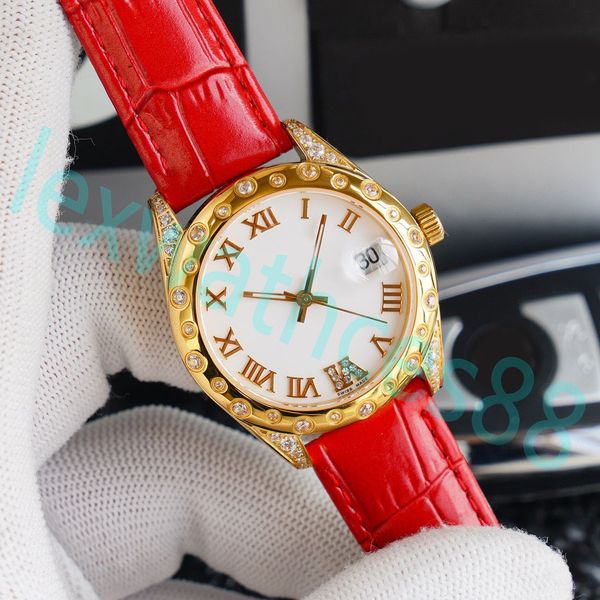 Designer La serie 35 mm di orologi da donna con perle è bella ma non affascinante, con un'eleganza che dura a lungo. La cassa classica è abbinata a un anello esterno di diamanti