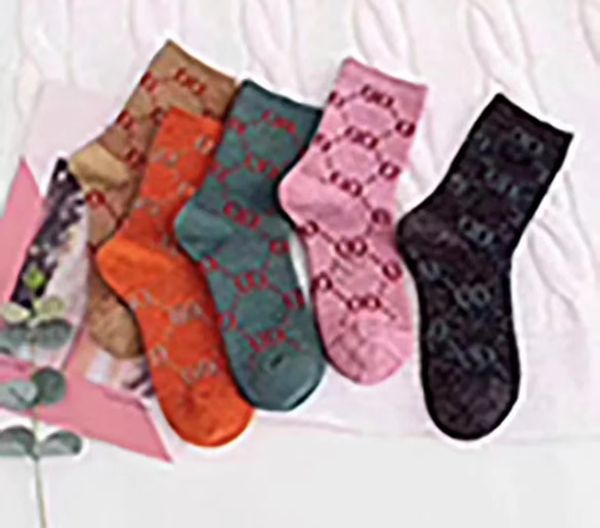 2023 Дизайнерские носки, роскошные мужские и женские хлопковые носки, классические удобные модные чулки с буквами L6