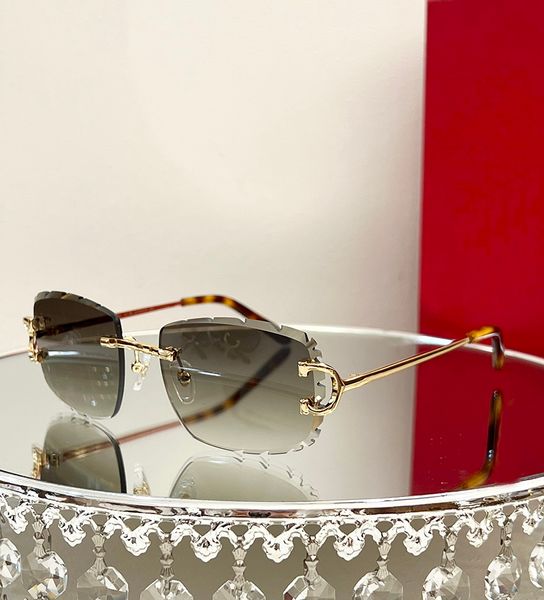 2023 Designer Sunglasses Carti Óculos Goggle Outdoor Beach Sun Óculos para Homem Mulher Mix Color Opcional Assinatura Triangular Com Caixa Original 60 15 140mm