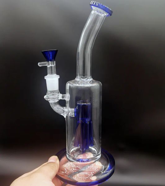 9 polegadas Shisha Hookahs Heady Glass Beaker Bong com tigela tamanho grande Oil Dab Rigs Bongs cinco tubos de água de filtro Bubbler