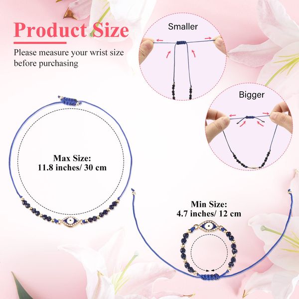 Braccialetti con catena malocchio Bracciale messicano con nodo regolabile Mal De Ojo Perline fatte a mano Cavigliera Amet fortunato per donne Uomini Adolescenti Gioiello Ami7M