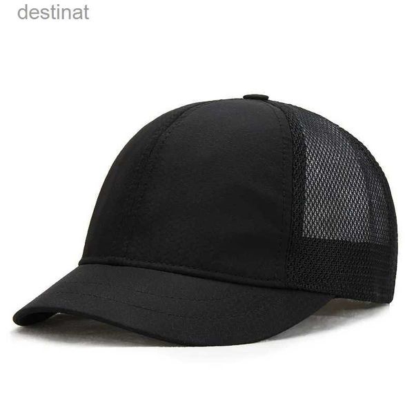 Boinas grandes homens de cabeça plus size beisebol masculino de verão fino malha de sol chapéu de sol masculino snapback chapéus de snapback 55-62cml231106