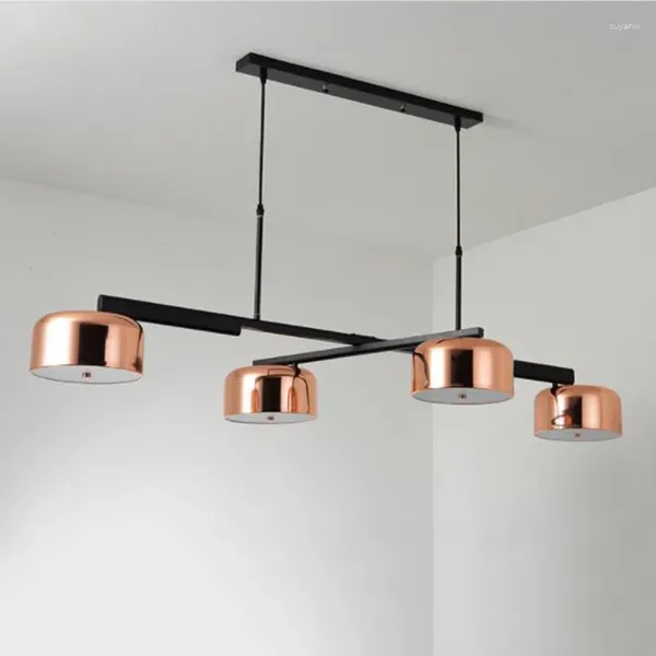 Lâmpadas pendentes modernas luzes criativas designer LED lustre de ferro forjado adequado para sala de estar restaurante café decoração interior