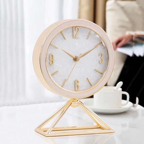 Relógios de mesa decorativos modernos sala de estar mecânica digital quartos meninas estilo antigo reloj escritorio decoração de casa