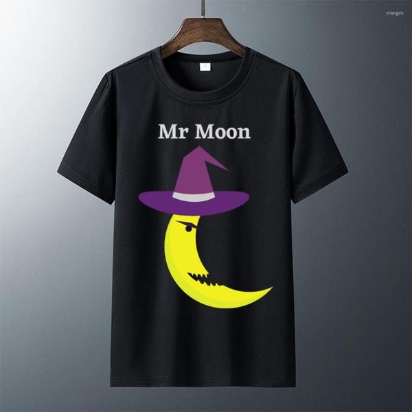 Erkek Tişörtleri MR Moon Womens Vintage Sport 2001 Moda O boyun üstleri Tees