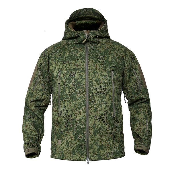 Giacche da uomo MEGE Giacca tattica da uomo in lana mimetica militare Giacca da uomo impermeabile Soft Shell antivento Cappotto militare con cappuccio invernale Tuta da caccia 230406