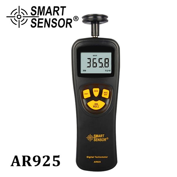 Smart Sensor AR925 AR925 0,5 ~ 19999RPM Contact Digital Tachometer Drehzahlmesser Digitaler Tachometermesser